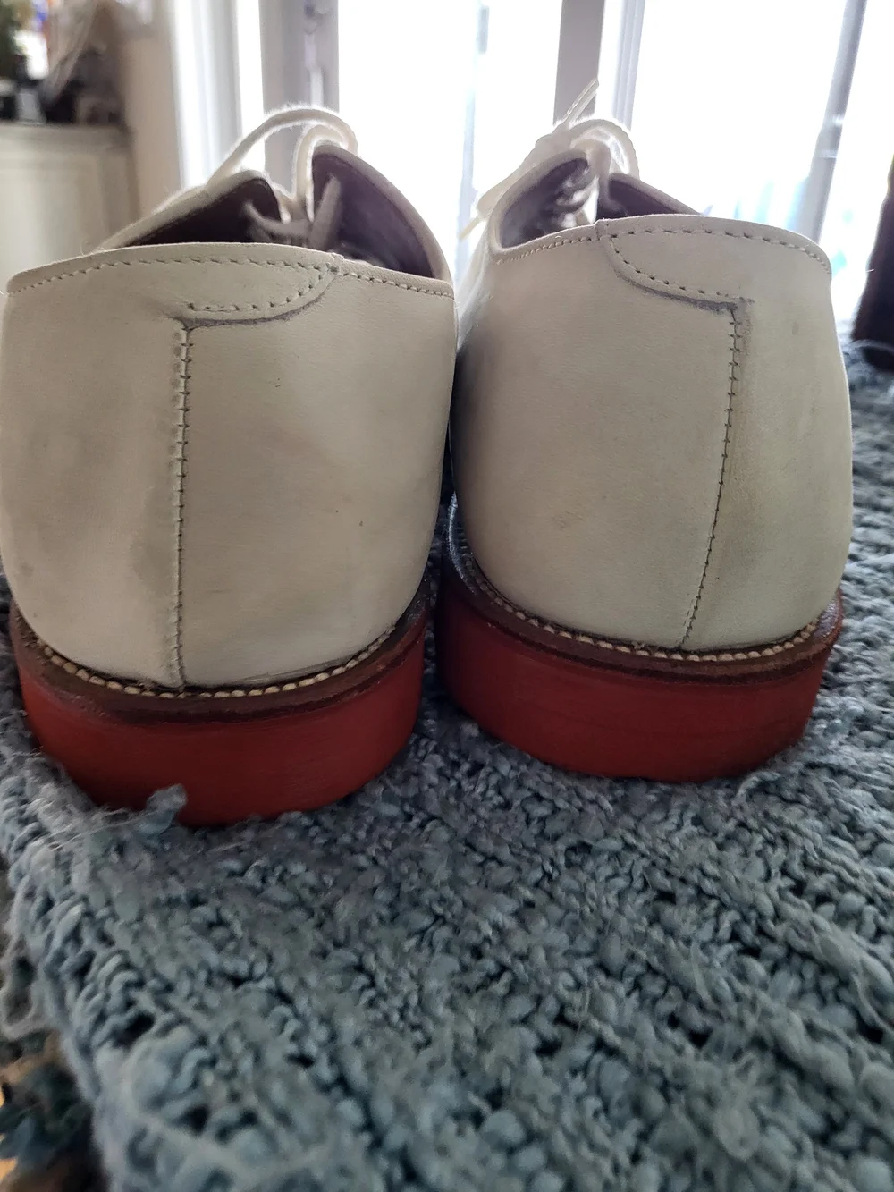 Brooks Brothers Off-White Suede Derby Shoes 11.5 M